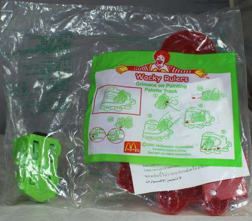 McDonald's Wacky Rulers (2000) - Grimace on a painting palette track