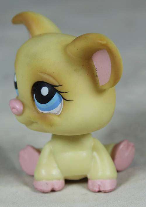 LITTLEST PET SHOP AUTHENTIC RANGE WITH A RED MAGNET(HASBRO 2005)PIG#266(SO CUTE)BID NOW!