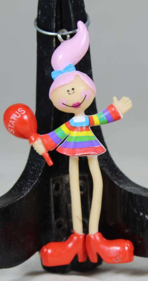 SKINNY LADY DANCING KEY RING-BID NOW!