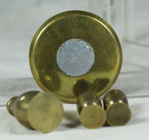 Miniature brass tray with bottle and 3 glasses