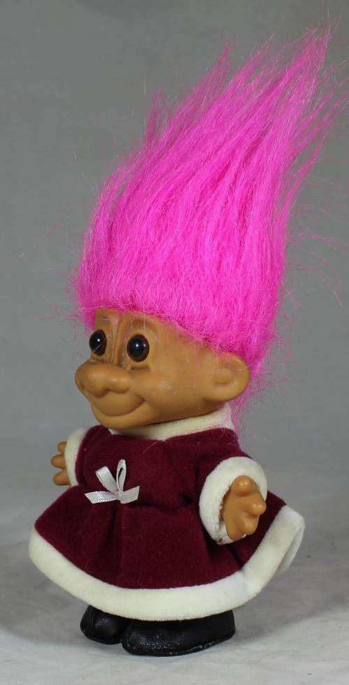 RUSS TROLL DOLL IN A CHRISTMAS DRESS-BID NOW!