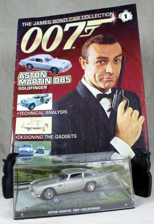 JAMES BOND 007 WITH MAGAZINE UNIVERSAL HOBBIES-ASTON MARTIN DB5(GOLDFINGER#1)BID NOW!!!