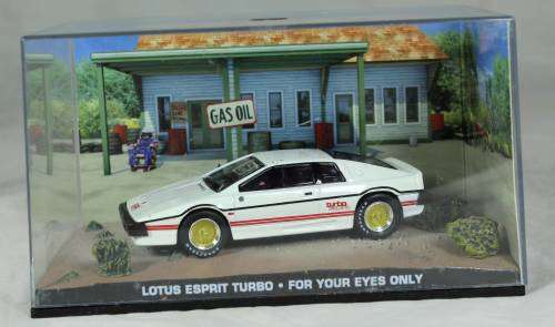 JAMES BOND 007 WITH MAGAZINE UNIVERSAL HOBBIES-LOTUS ESPRIT TURBO(UH)(FOR YOUR EYES ONLY#8)BID NOW!