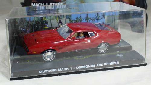 JAMES BOND 007 WITH MAGAZINE UNIVERSAL HOBBIES-FORD MUSTANG MACH1(DIAMONDS ARE FOREVER#13)