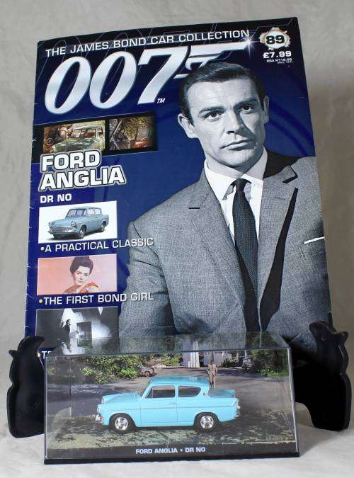 JAMES BOND 007 WITH MAGAZINE UNIVERSAL HOBBIES-FORD ANGLIA(DR.NO#89)