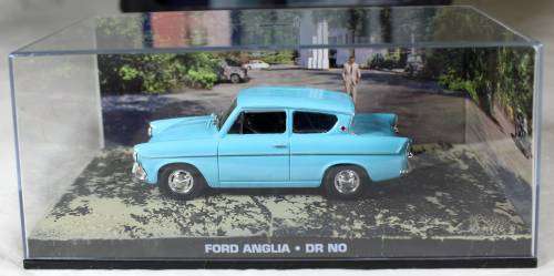 JAMES BOND 007 WITH MAGAZINE UNIVERSAL HOBBIES-FORD ANGLIA(DR.NO#89)