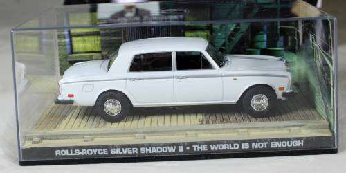 JAMES BOND 007 WITH MAGAZINE UNIVERSAL HOBBIES-ROLLS-ROYCE SILVER SHADOWII(THE WORLD IS NOT EN.#98)
