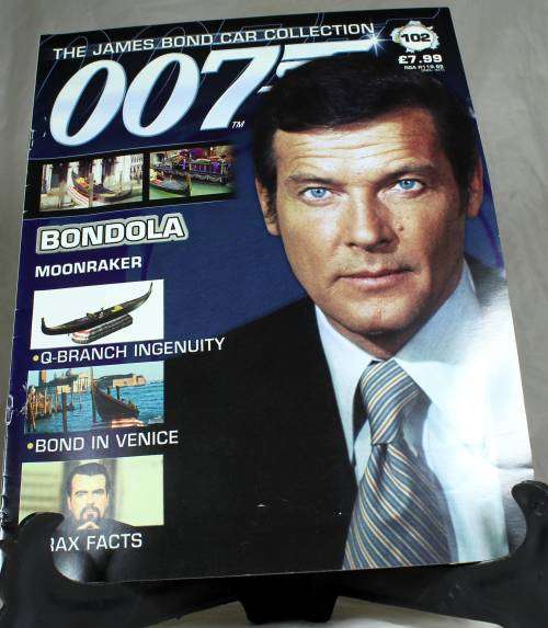 JAMES BOND 007 WITH MAGAZINE UNIVERSAL HOBBIES-BONDOLA (MOONRAKER#102)BID NOW!