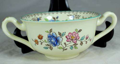 COPELAND SPODE ROYAL JASMINE SOUP COUPE MADE IN ENGLAND(BEAUTIFUL) BID NOW!