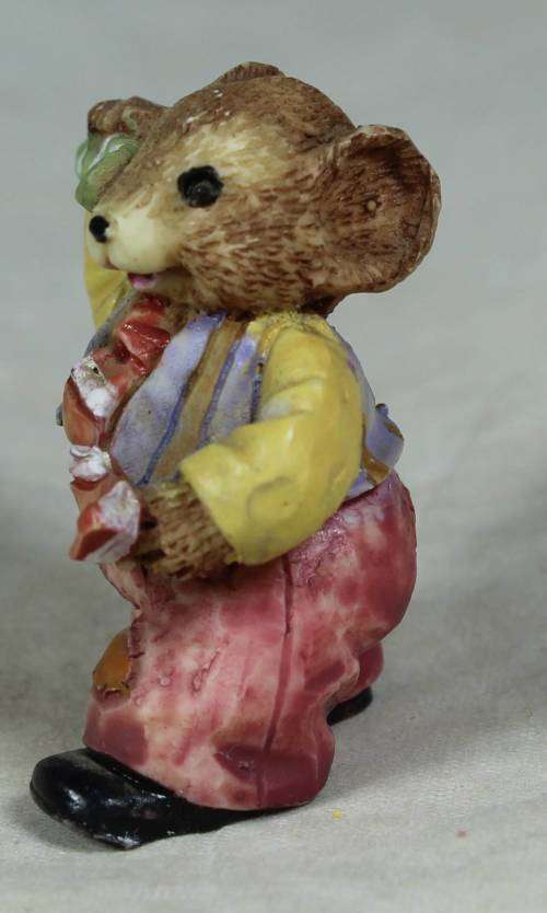 Miniature pappa bear with a tie