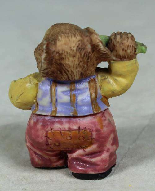 Miniature pappa bear with a tie