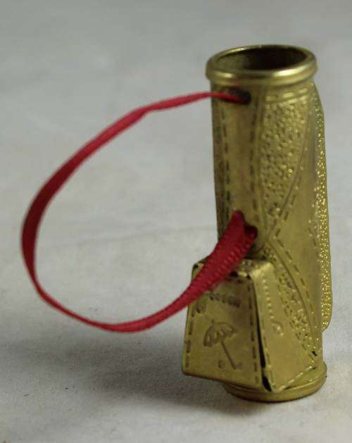 MINIATURE BRASS TINDER BOX-BID NOW!!