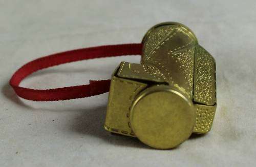 MINIATURE BRASS TINDER BOX-BID NOW!!