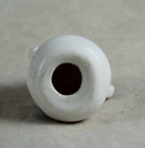 Miniature blue and white kettle