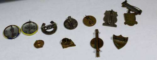 SET OF ELEVEN LAPEL PINS-BID NOW!!
