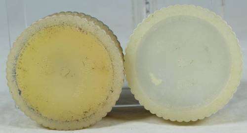 Pair of Needle Network Topped Containers - Act fast and bid now!