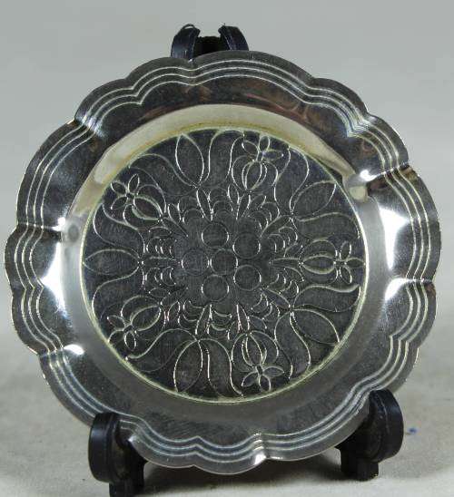 Silver plated miniature tray