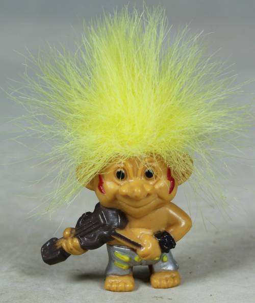Miniature Troll Weetos Playing Violin - A Beauty