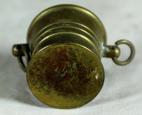 Miniature brass sand bucket