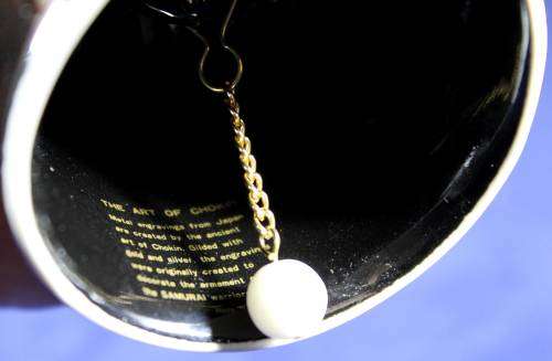 Singapore Chokin 24 kt Gold - Porcelain - Small Bell - Gorgeous! - Bid Now!!!