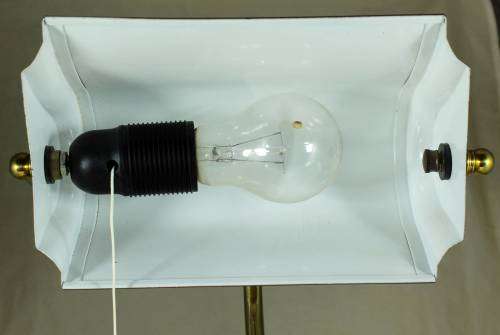 Traditional Bankers Light with Brass Shade - Act fast and bid now!!!