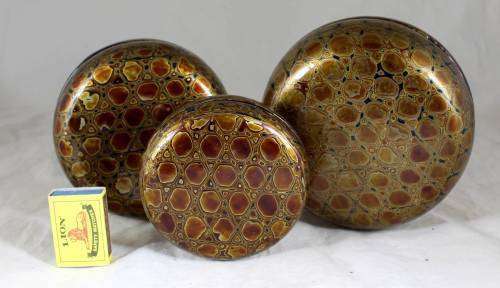 Set of three graduated containers