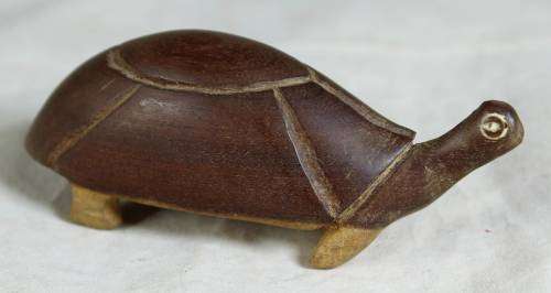 Small Wooden Tortoise  Bid Now!!