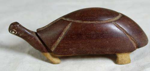 Small Wooden Tortoise  Bid Now!!