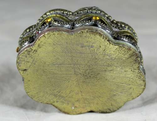 Small Bedazzled Metal Container - Low Price!! Bid Now!!