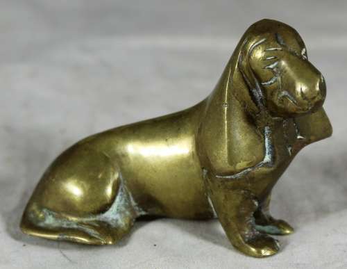 Miniature Bronze Basset Dog - Low Price!! Bid Now!!