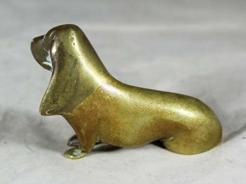 Miniature Bronze Basset Dog - Low Price!! Bid Now!!