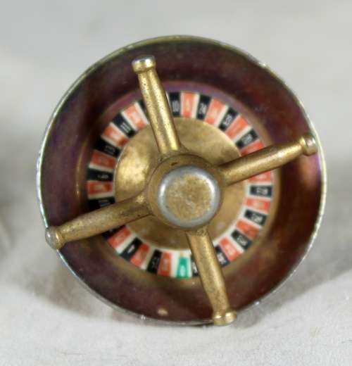 Miniature Bronze Roulette Wheel - Low Price!! Bid Now!!