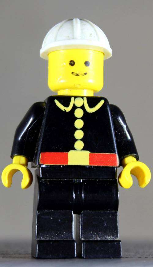 LEGO MINI FIGURINE - Fireman with Construction Helmet(Fire016)
