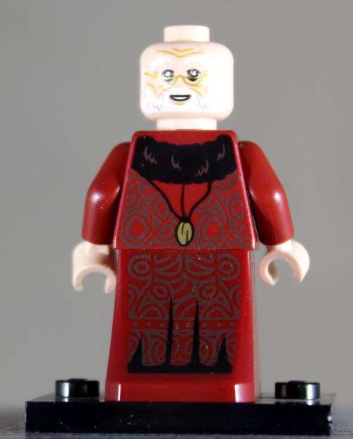 Lego mini figurine - Headmaster Albus Dumbledore - Harry Potter - On stand (COLHP24)