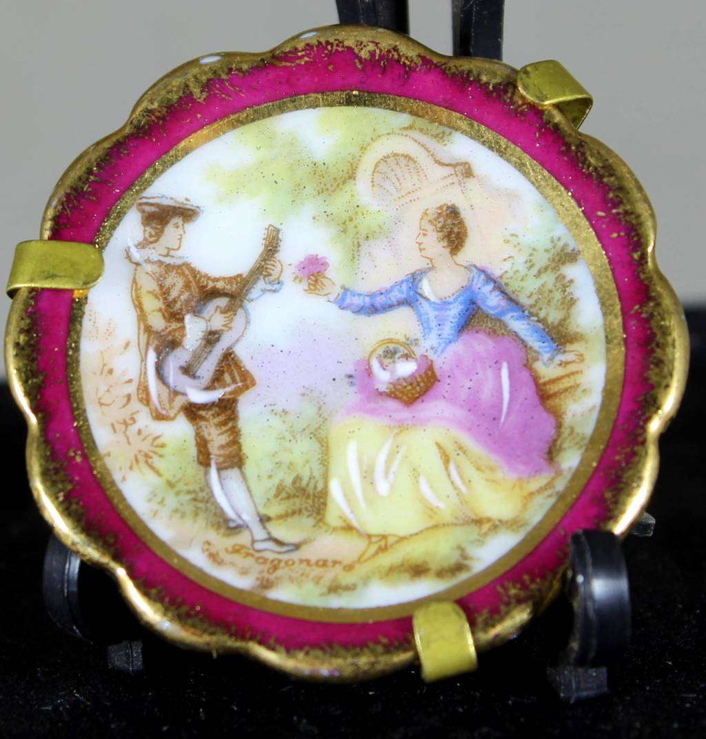 Limoges Miniature - Display Plate - Victorian Serenade - Beautiful!!! BID NOW!!!!