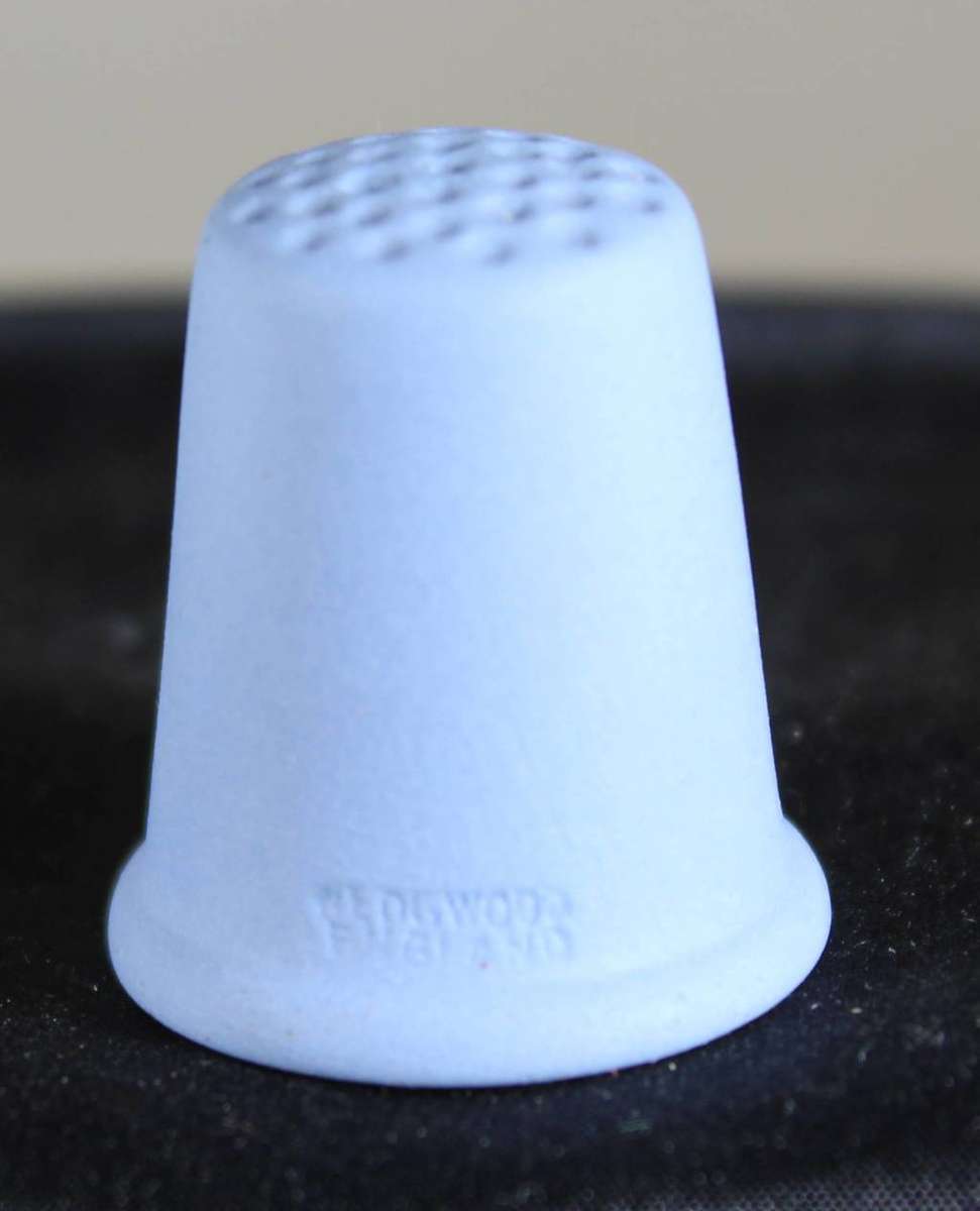 Collectible Thimble - Wedgwood - Blue - Angel - Act Fast!! Bid Now!!!