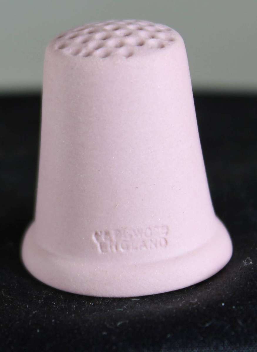 Collectible Thimble - Wedgwood - Pink - Angel - Act Fast!! Bid Now!!!