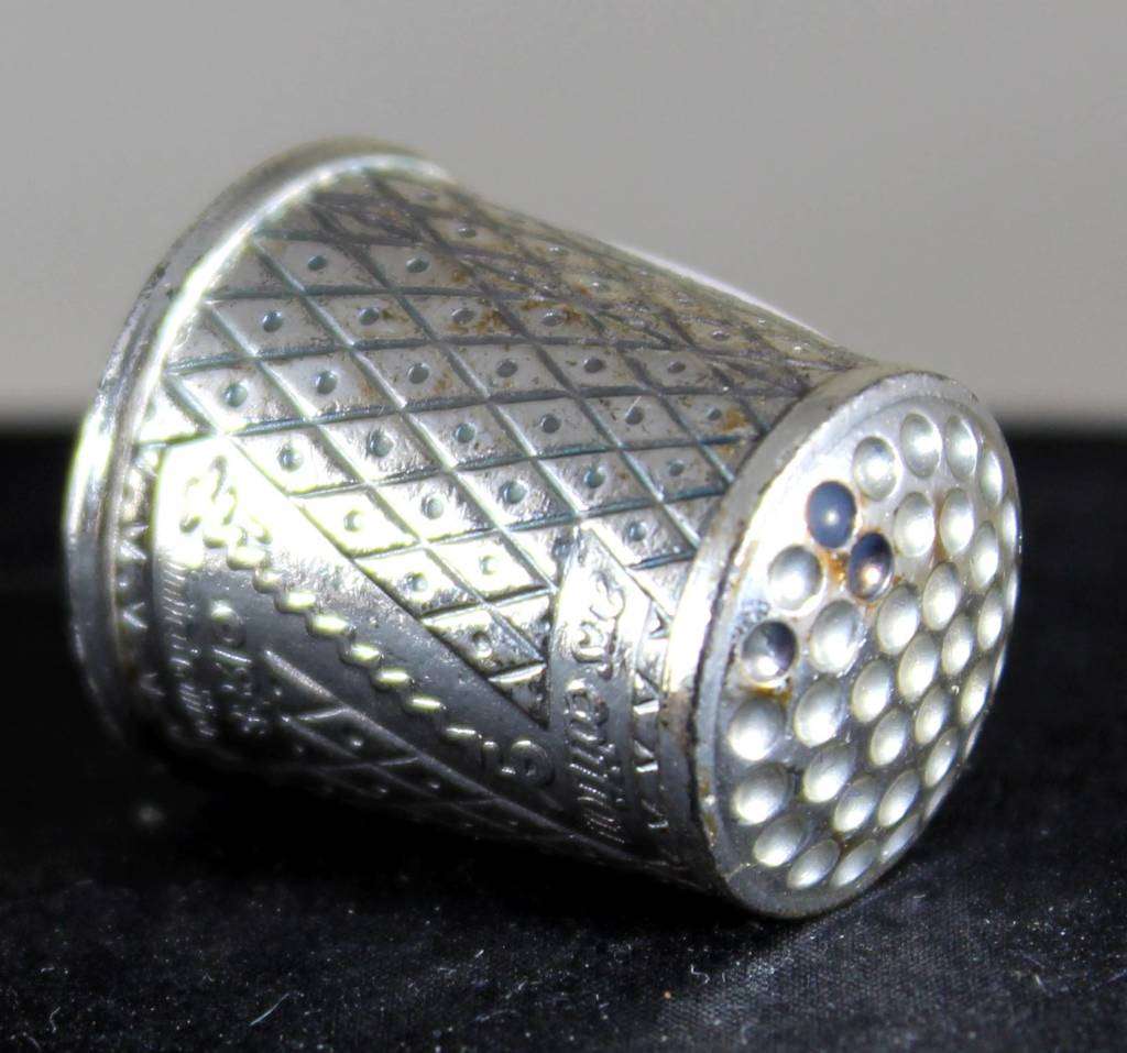 Collectible Thimble - West Germany Silver Plated with Enamel - Act Fast!! Bid Now!!!