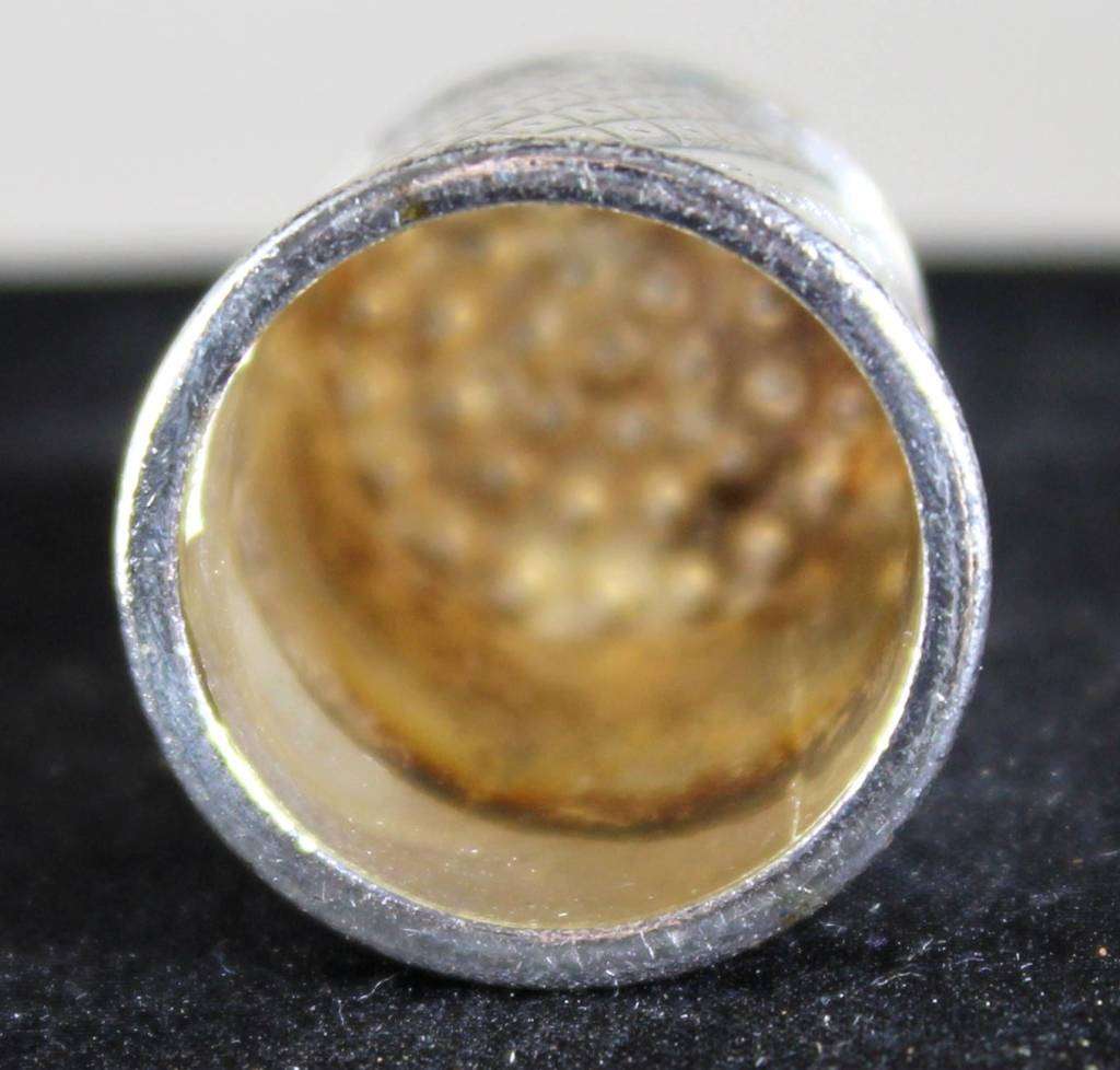 Collectible Thimble - West Germany Silver Plated with Enamel - Act Fast!! Bid Now!!!