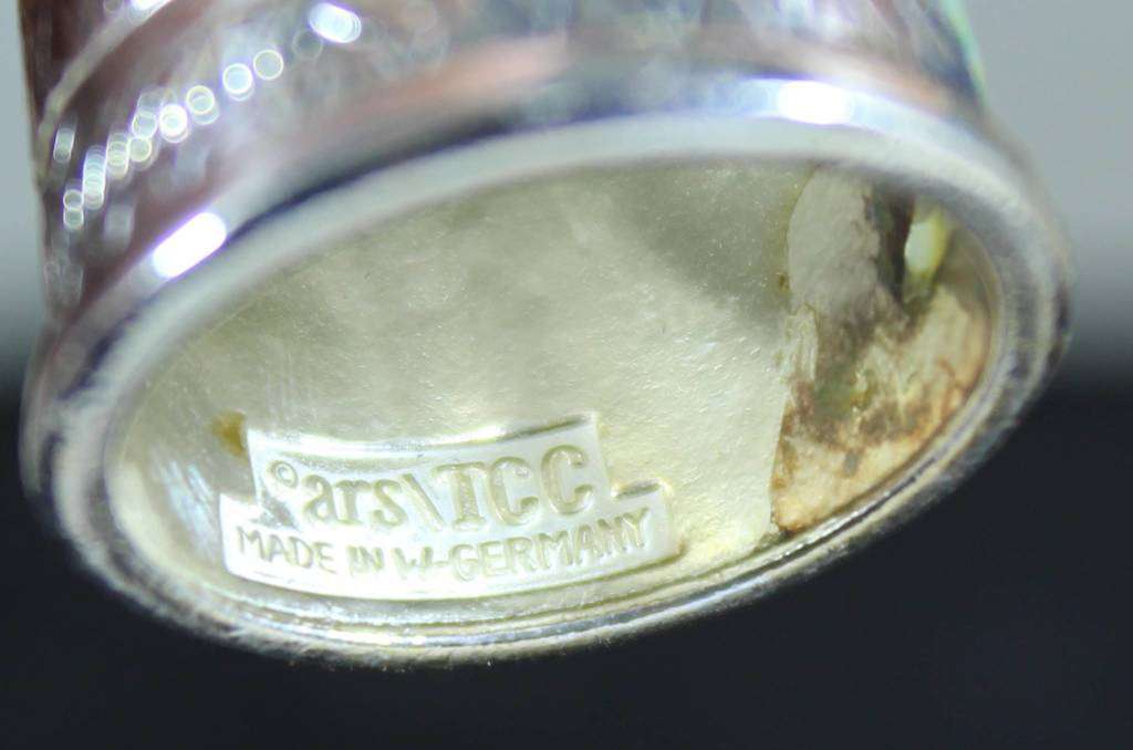 Collectible Thimble - West Germany Silver Plated with Enamel - Act Fast!! Bid Now!!!