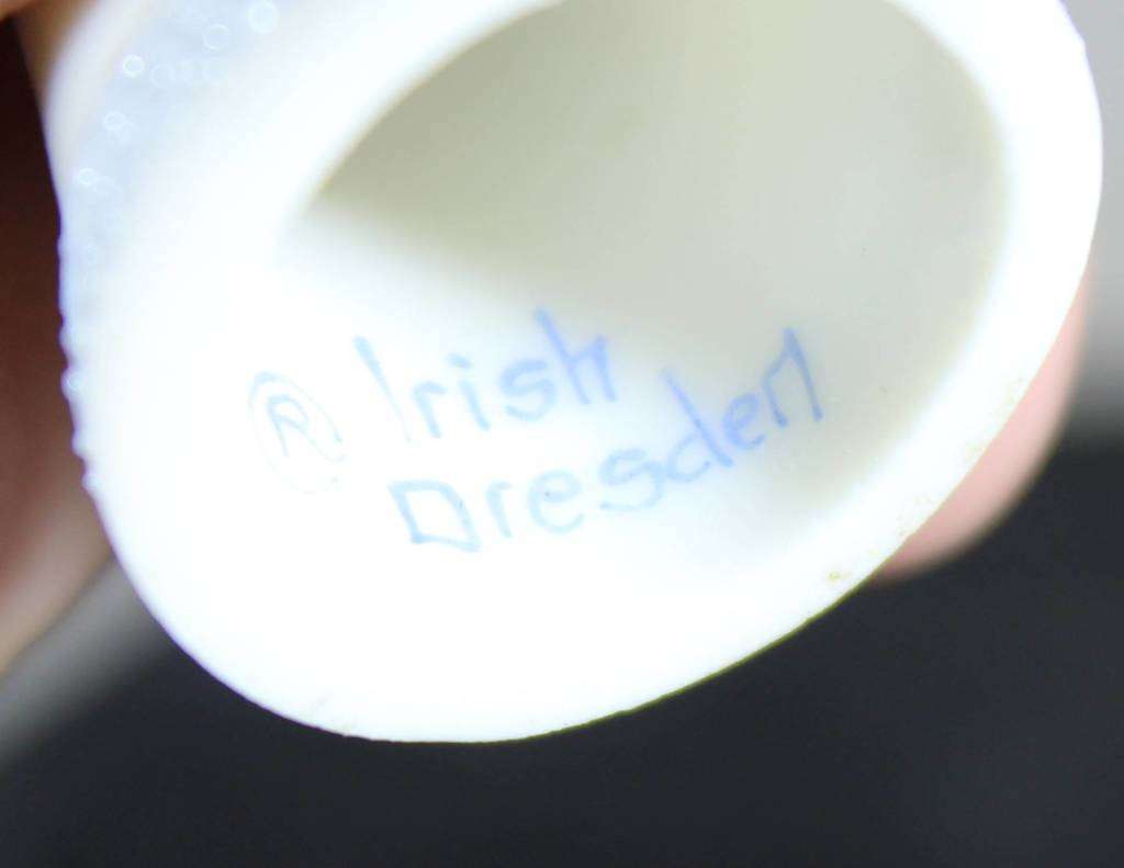 Collectible Thimble - Irish Dresden - Blue Lace - Act Fast!! Bid Now!!!