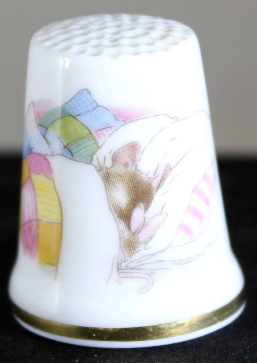 Collectible Thimble -Royal Doulton-Jill Barklem 1983-Primrose Sleeping- Act Fast!! Bid Now!!!