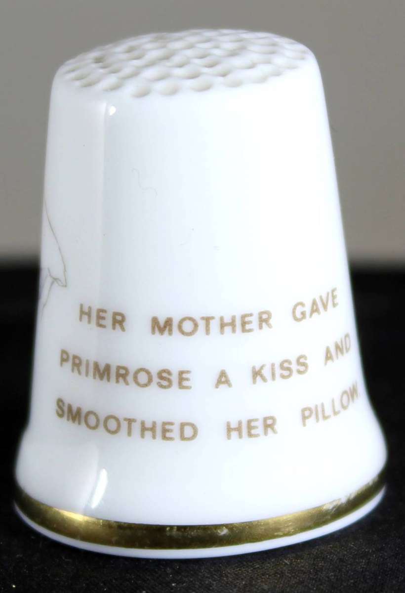 Collectible Thimble -Royal Doulton-Jill Barklem 1983-Primrose Sleeping- Act Fast!! Bid Now!!!