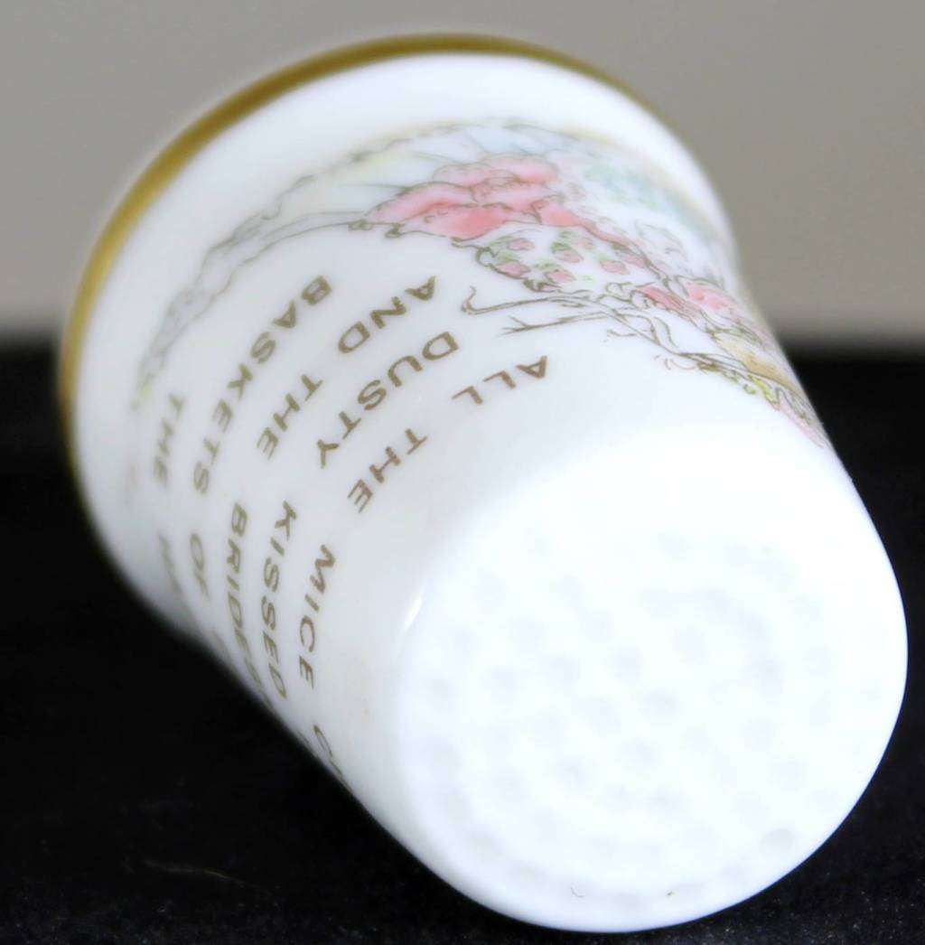 Collectible Thimble -Royal Doulton-Jill Barklem 1983-The Wedding- Act Fast!! Bid Now!!!