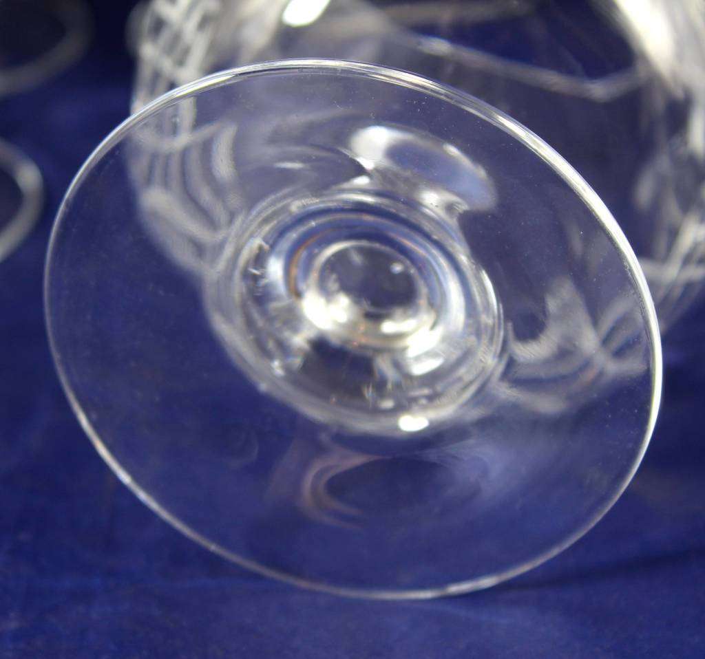 Set of 11 of Crystal Brandy Sniffers Glasses