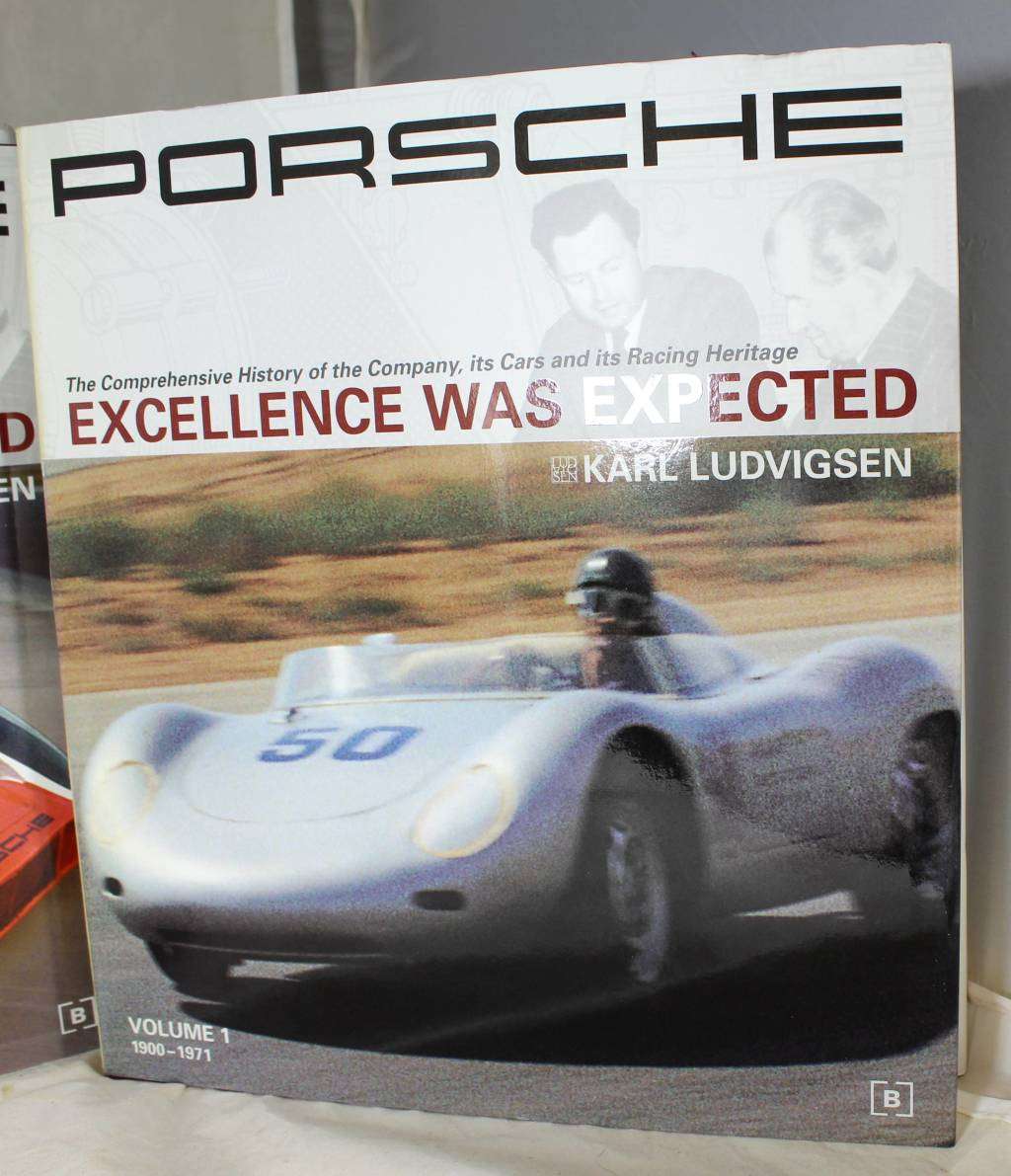 Set of three Porsche books - excellence was expected