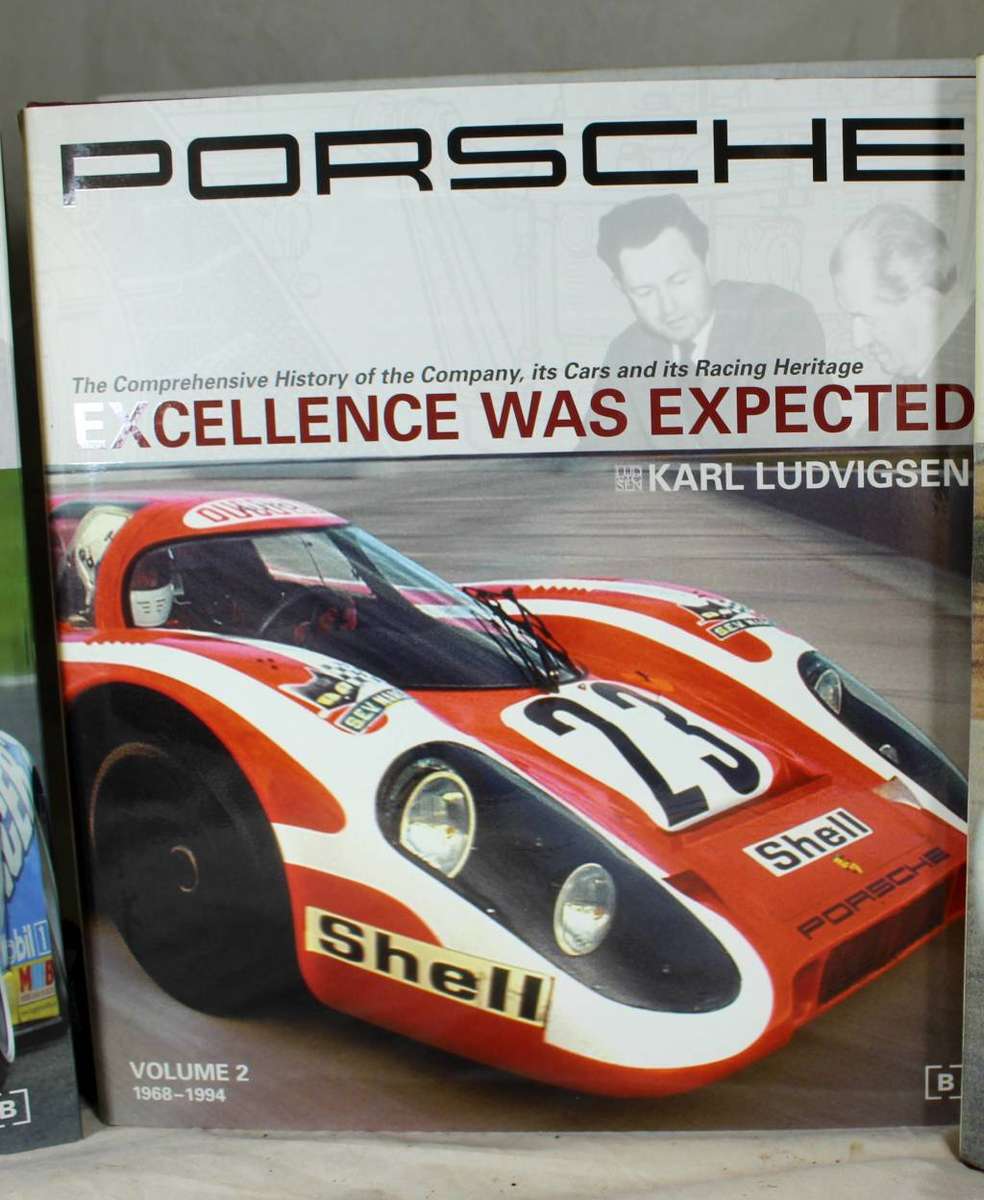 Set of three Porsche books - excellence was expected