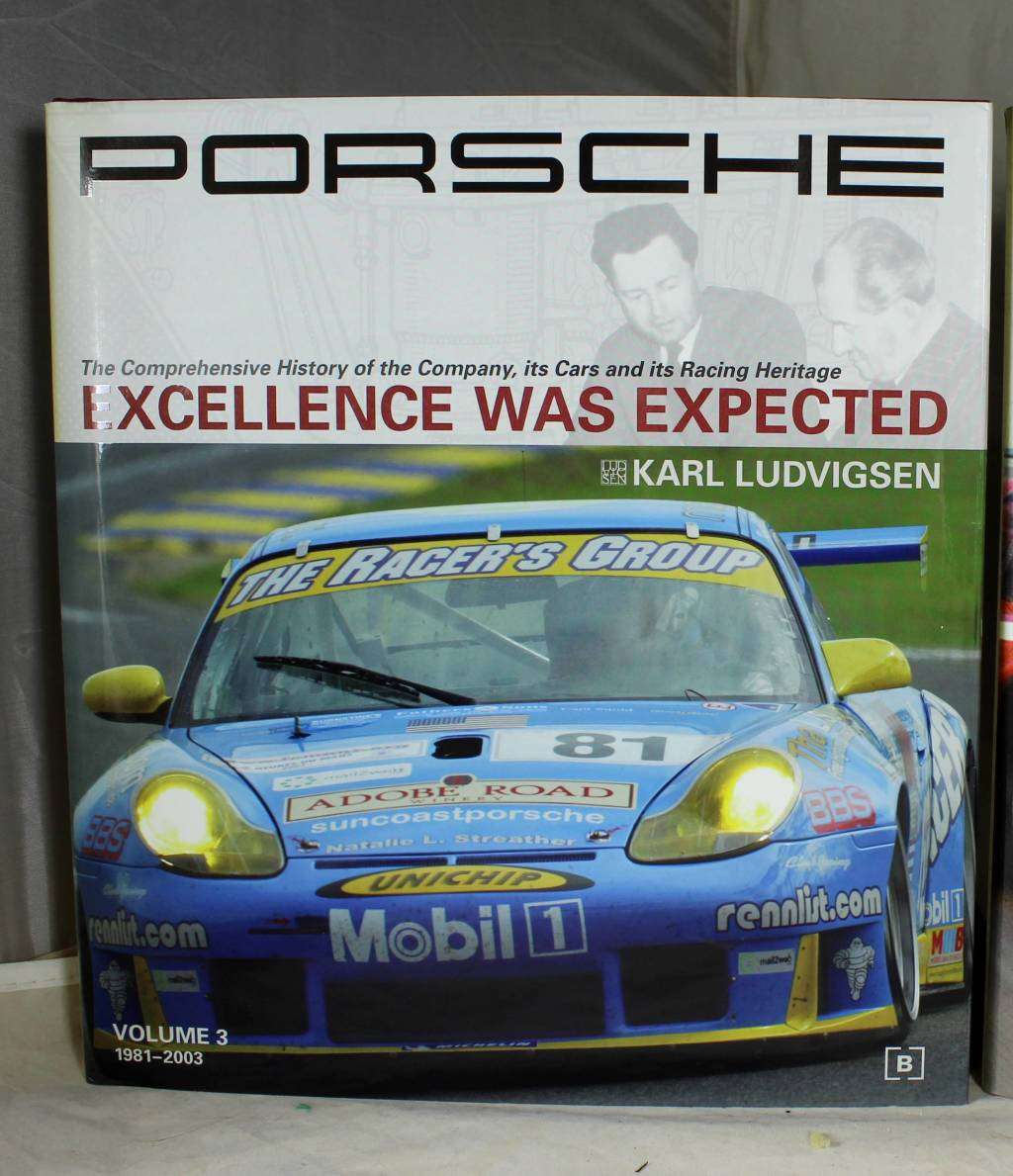 Set of three Porsche books - excellence was expected