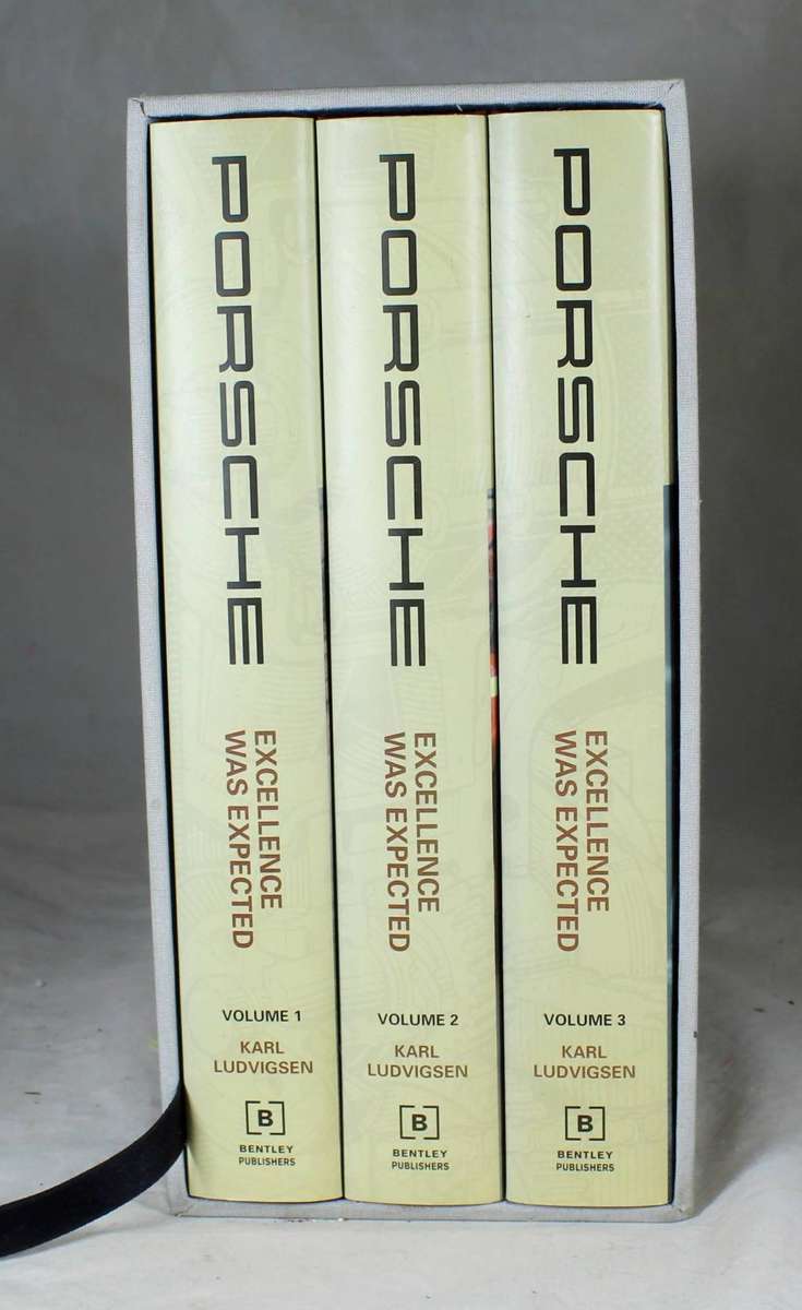 Set of three Porsche books - excellence was expected