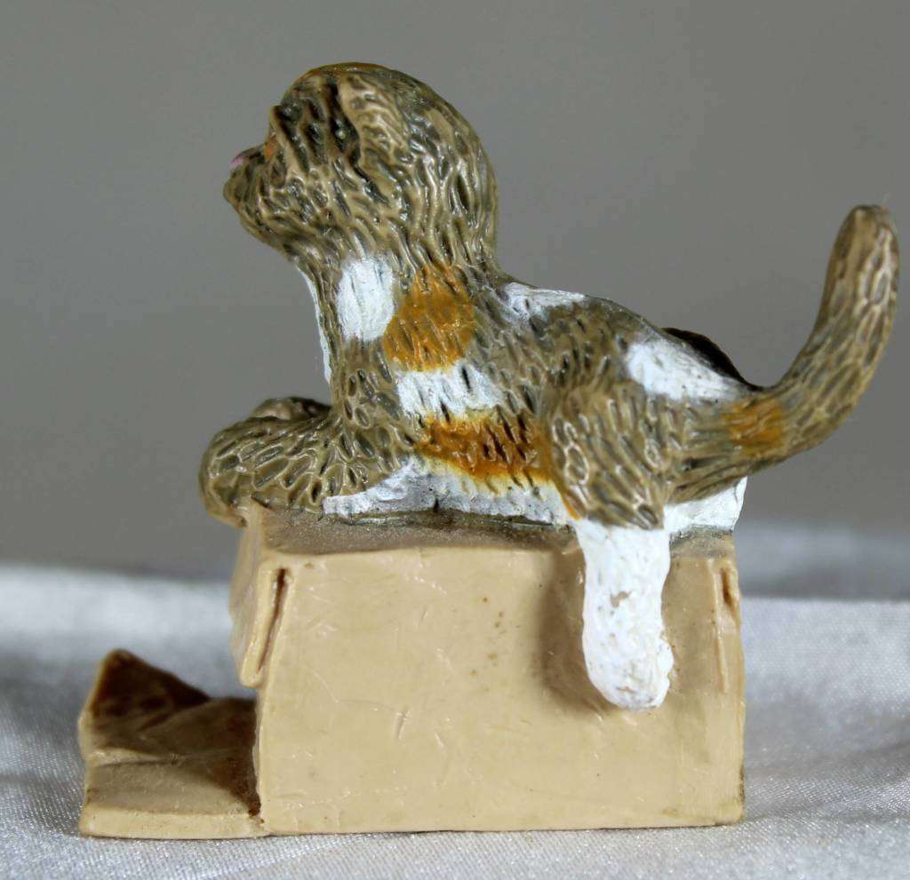 Miniature - Cat Laying on a Box - Act Fast!!! -BID NOW!!!